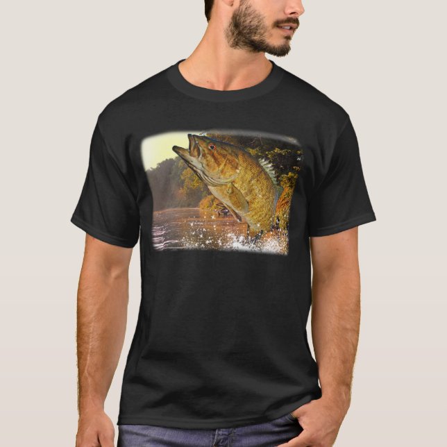 Camiseta Baixo de Smallmouth (Frente)