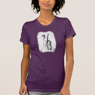 Camiseta Baixo de Stickman - o T da mulher