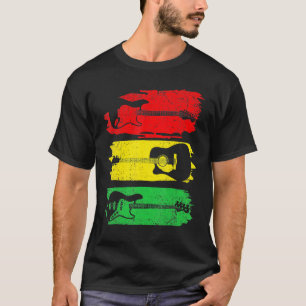 Camiseta Baixo Elétrico Acústico Guitarra Mês da História N