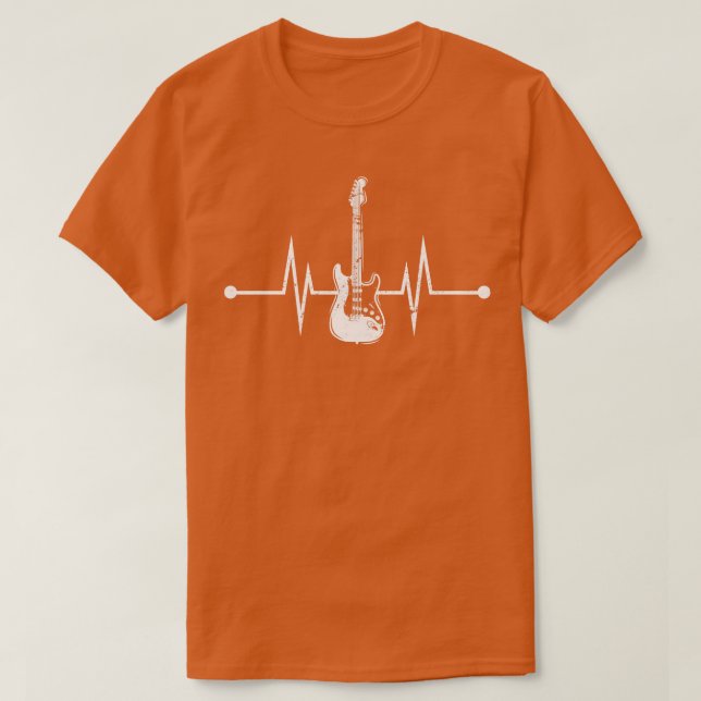Camiseta Baixo Pulsação Musical de Pulsação Básica (Frente do Design)