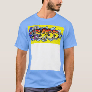 Camiseta baixo splash bass guitarra rock art 1