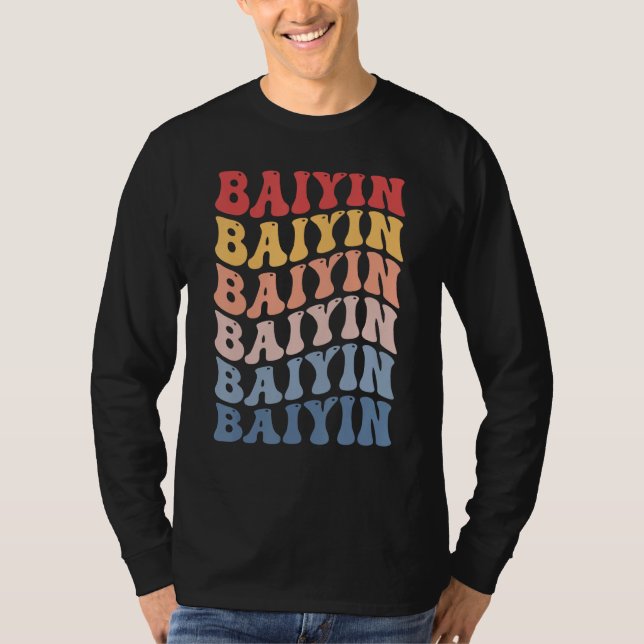 Camiseta Baiyin City Groovy Retro (Frente)