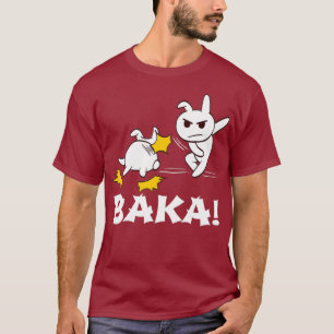 Camiseta Baka Engraçado Jogos de Manga de Animação Japonês