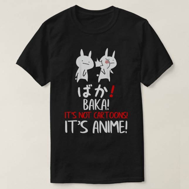 Camiseta Baka Rabbit Slap Idiot Japonês Seu Anime Não (Frente do Design)