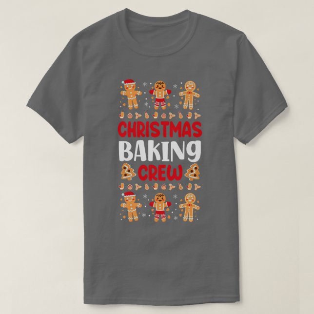 Camiseta Bake Baking Gingerbread Man Christmas Cookie  (Frente do Design)