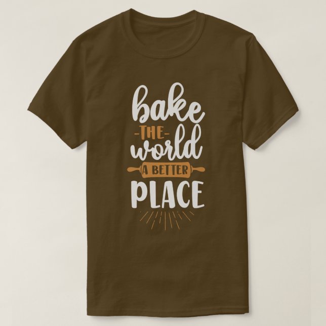 Camiseta Bake Baking Rolling Pin  (Frente do Design)
