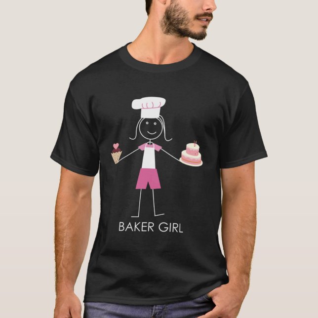 Camiseta Baker & Bake Fans of Baking Supplies & Baking Shee (Frente)