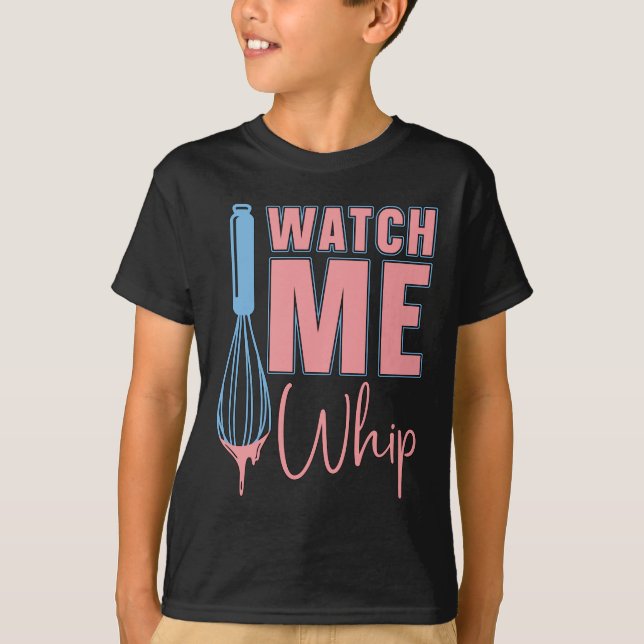 Camiseta Baker Baking Me Assista Whip Bakery Chef Assar (Frente)