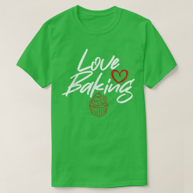 Camiseta Baker De Cozinhar De Baking (Frente do Design)