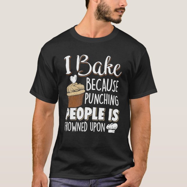 Camiseta Baker e Cupcake de Pessoas de pancada (Frente)