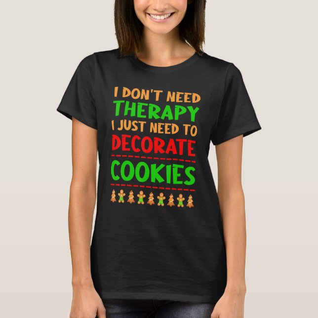 Camiseta Baker Xmas Cookie Baking Decorate Baker Natal (Frente)