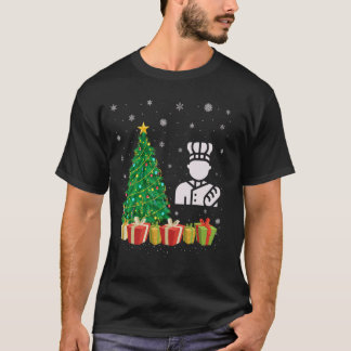 Camiseta Baker Xmas Tree Lighting Santa Hat Baker Natal