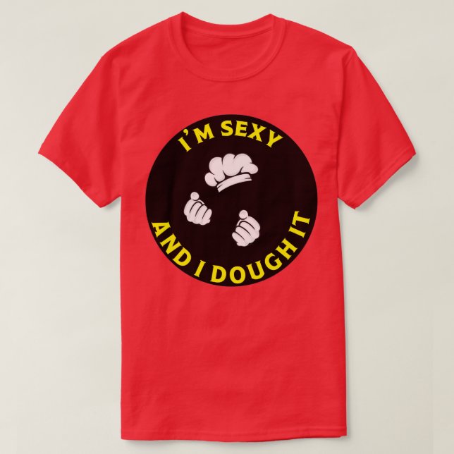 Camiseta Bakers Apron Funny Cake Baker Oferece Pão Gi (Frente do Design)