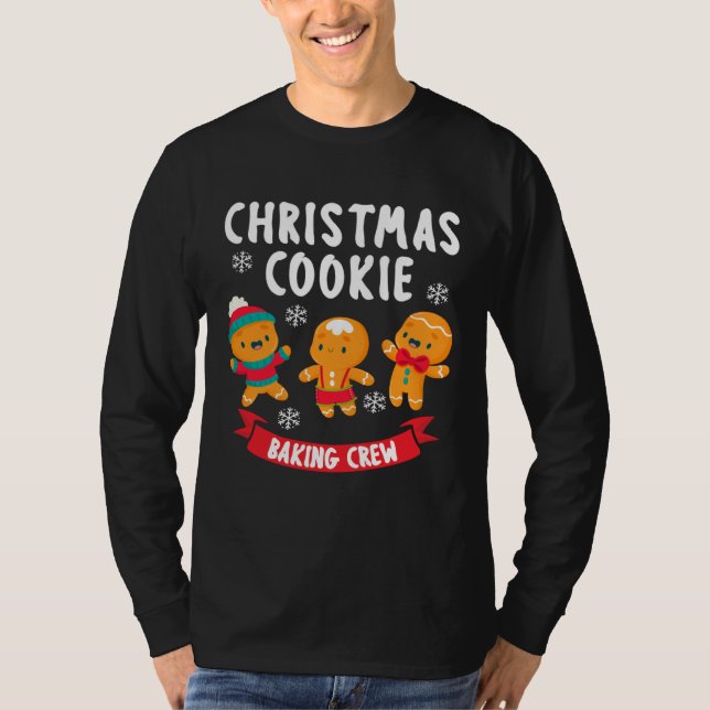 Camiseta Bakers Christmas Cookie Crew Family Baking Team Gi (Frente)