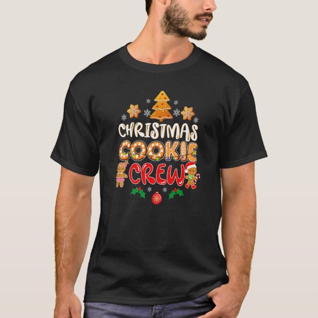 Camiseta Bakers Christmas Cookie Crew Family Baking Team Ho (Frente)