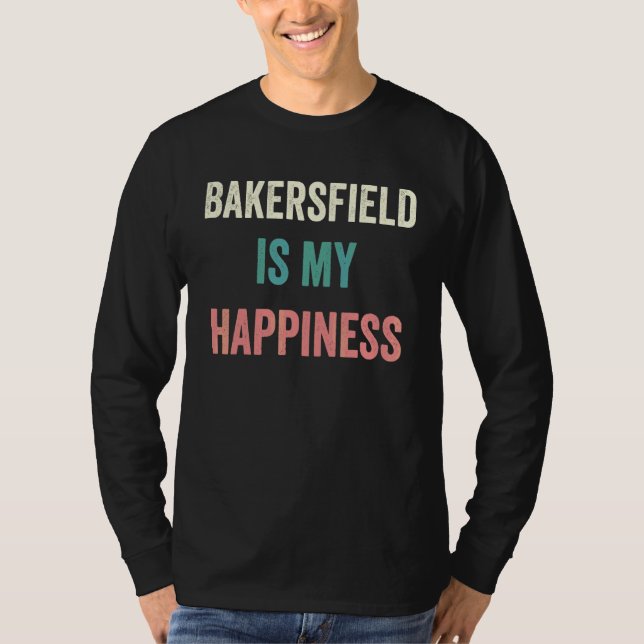 Camiseta Bakersfield É Minha Felicidade (Frente)