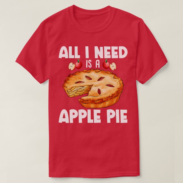 Camiseta Bakery Apple Lover Apple Pie   9  (Frente do Design)