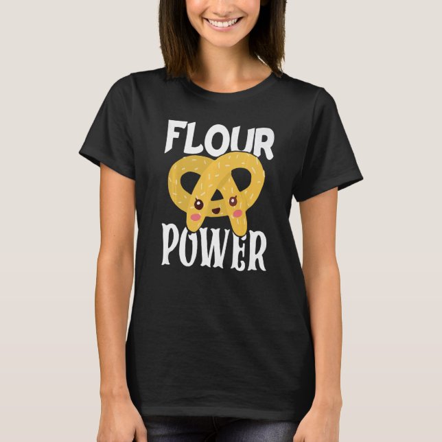 Camiseta Bakery Donut Baking Flour Power Confectioner Cake  (Frente)