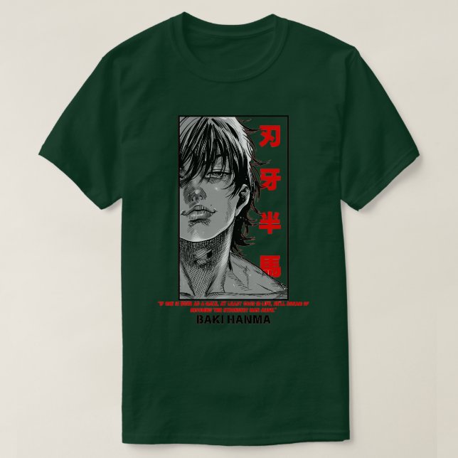 CAMISETA BAKI HANMA (Frente do Design)