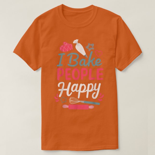 Camiseta Baking Baker Bakery Confectioner Cake  (Frente do Design)