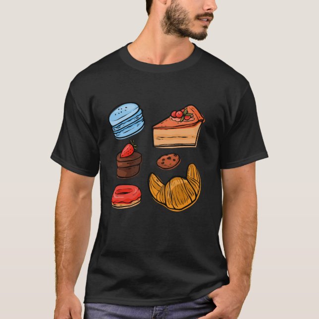Camiseta Baking Baker Chef Dono da padaria Swestr (Frente)