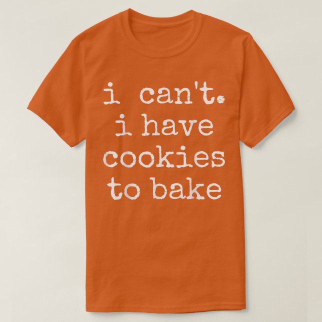 Camiseta Baking Baker Cookie (Frente do Design)