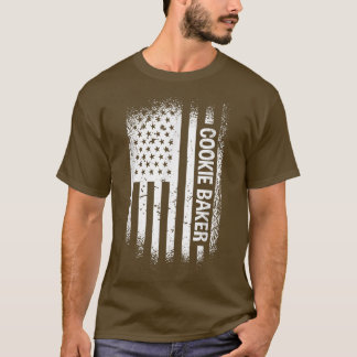Camiseta Baking Cookie Baker USA Flag Cookie