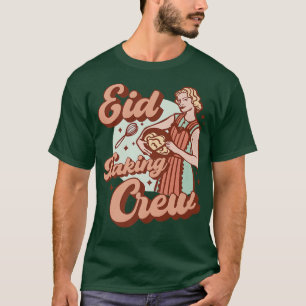 Camiseta Baking Crew Eid Mubarak para as mulheres muçulmana