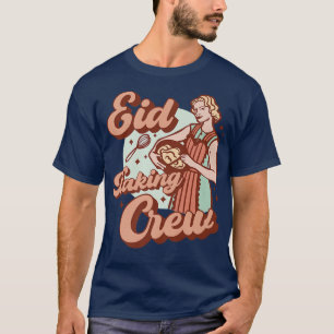Camiseta Baking Crew Eid Mubarak para as mulheres muçulmana