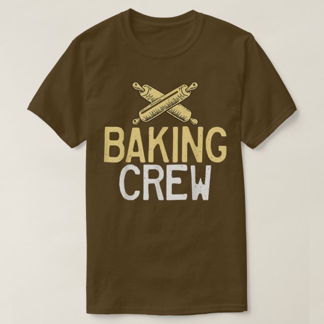 Camiseta Baking Crew Friends Team Cozinhar Baking Baker (Frente do Design)