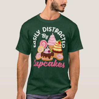 Camiseta Baking De cupcakes Facilmente Distritado Por Assar