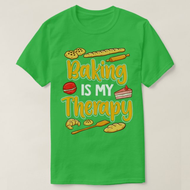 Camiseta Baking É A Minha Padaria Terapêutica (Frente do Design)