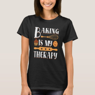 Camiseta Baking é minha terapêutica cozinhando Cookie 1
