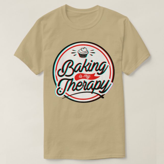 Camiseta Baking É Minha Terapia (Frente do Design)