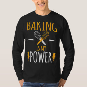 Camiseta Baking é o meu super poder - Design Baker perfeito