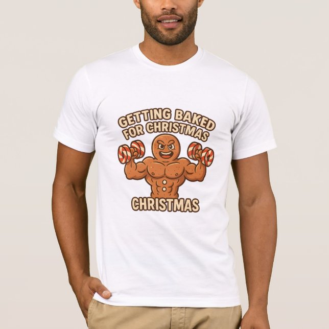 Camiseta Baking Gains for Christmas (Frente)