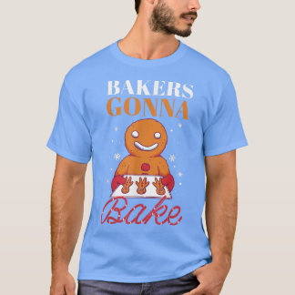 Camiseta Baking Gingerbird Man Christmas Bakers GonAssar
