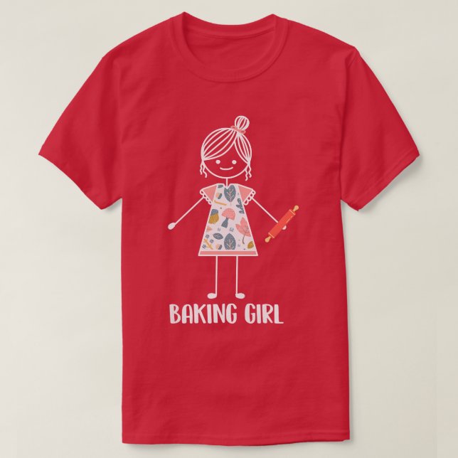 Camiseta Baking Girl - padaria (Frente do Design)