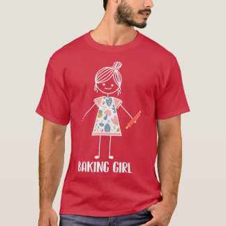 Camiseta Baking Girl - padaria