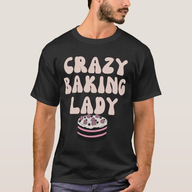 Camiseta Baking Louco Lady Baking Dia Mãe (Frente)