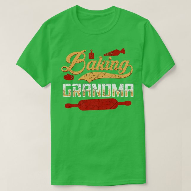 Camiseta Baking Lover Engraçado Avó Baker Vovó 529 (Frente do Design)