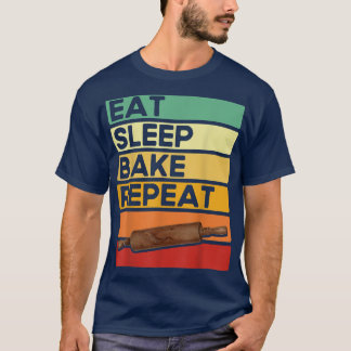 Camiseta Baking Lovers Bake Bakers Comem Assar do Sono Repe