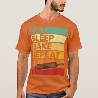 Camiseta Baking Lovers Bake Bakers Comem Assar do Sono Repe