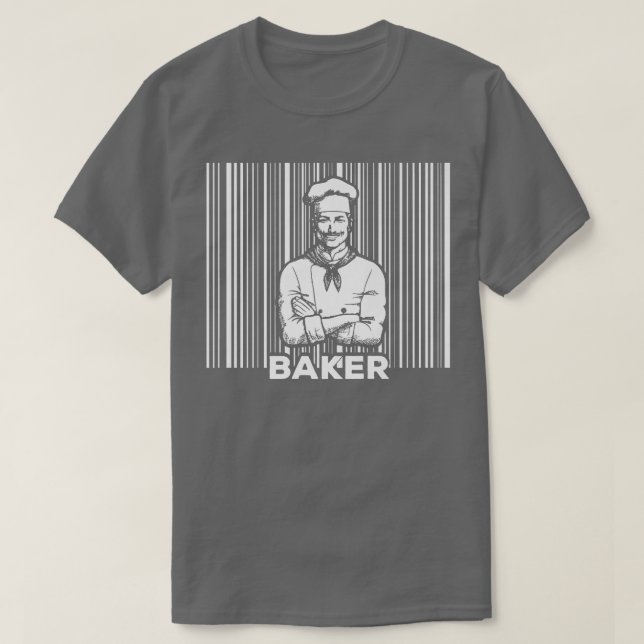 Camiseta Baking Muffins Cookie Cakes Pastries Assar de Códi (Frente do Design)