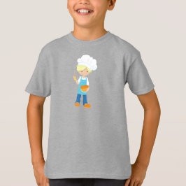Camiseta Baking, padeiro, pastelaria, rapaz bonito, cabelo 