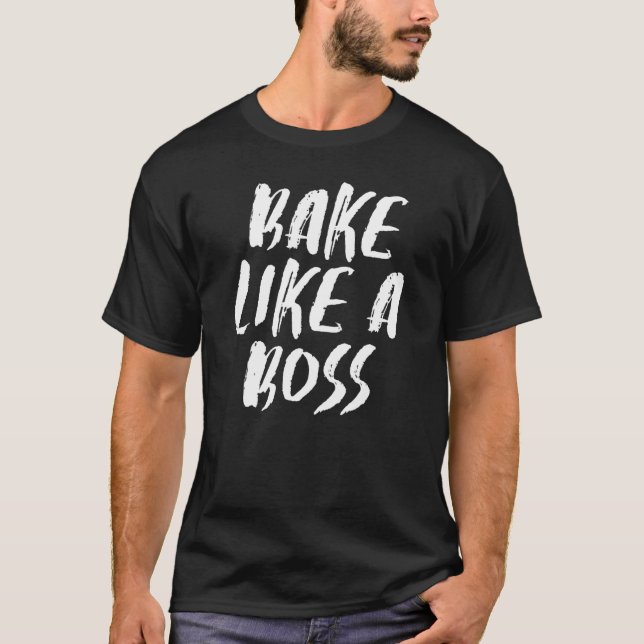 Camiseta Baking Para Assar De Bolas Como Um Chefe (Frente)