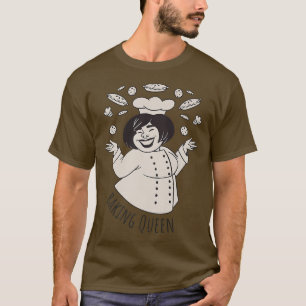 Camiseta Baking Queen Motiv para Baker