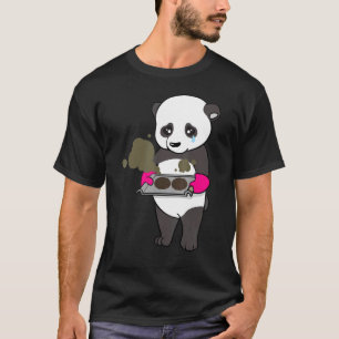 Camiseta Baking Saiu Errado Panda Bear Chef Culinário Baker