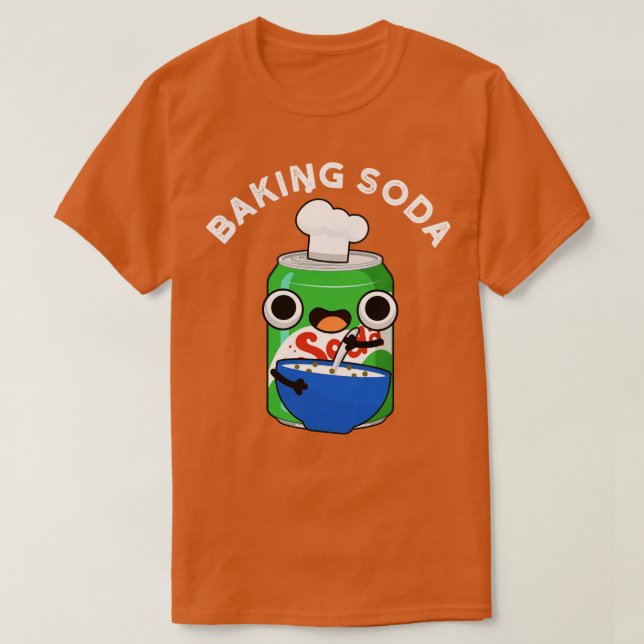 Camiseta Baking Soda Cute Soda Pun (Frente do Design)