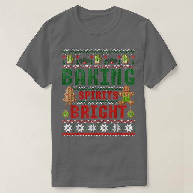 Camiseta Baking Spirit Bright Donut Christmas Tree Xmas Coo (Frente do Design)